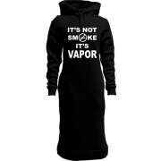 Женская толстовка-платье It`s not smoke, it`s vapor